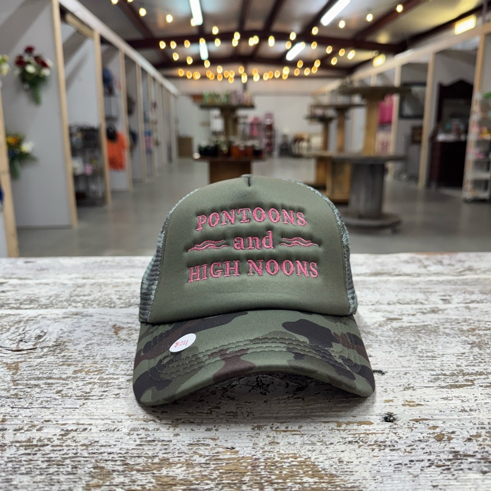 Green and Pink Trucker Hat